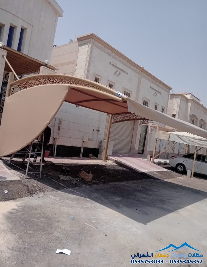 تركيب مظلات سيارات معلقة في الرياض لحماية سياراتك