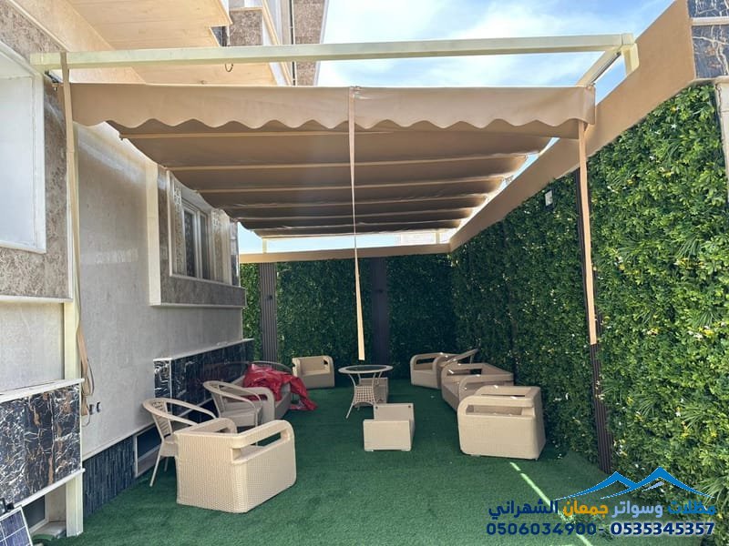 أفضل مظلات حدائق قماش في شمال الرياض لعام 2026 | تصاميم مودرن وأسعار اقتصادية