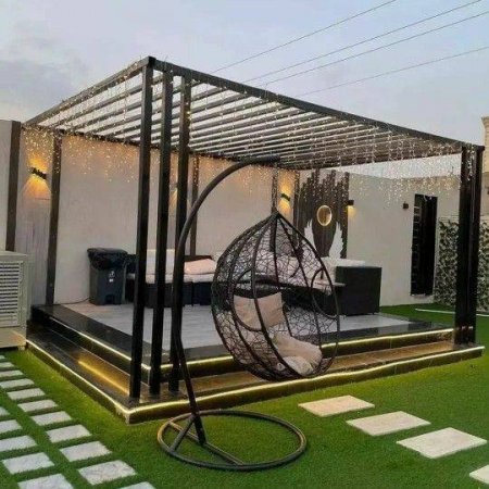 احدث تصاميم برجولات وجلسات خارجية حي العقيق لعام2026 | دليل الفخامة والعصرية