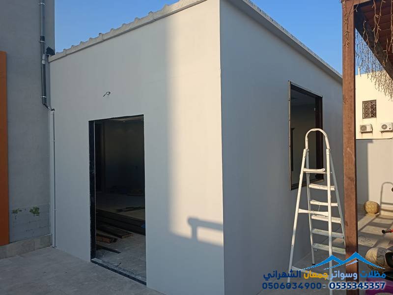 بناء غرف ساندوتش بانل للسطح حي القيروان 