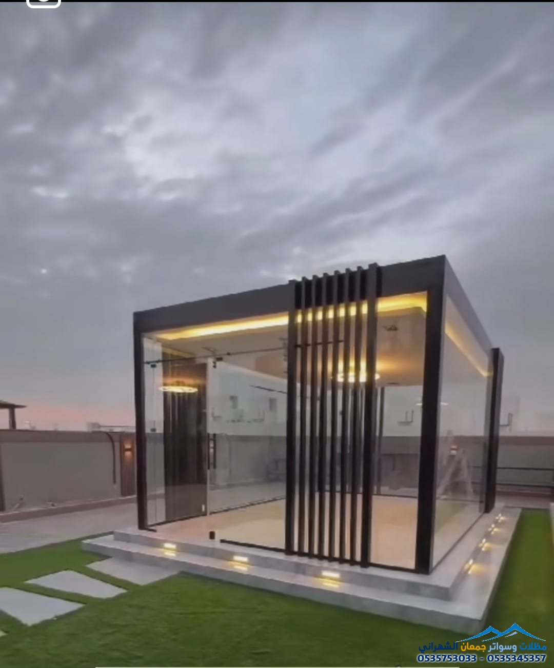 تركيب مجالس زجاجية في حي الملك عبدلله