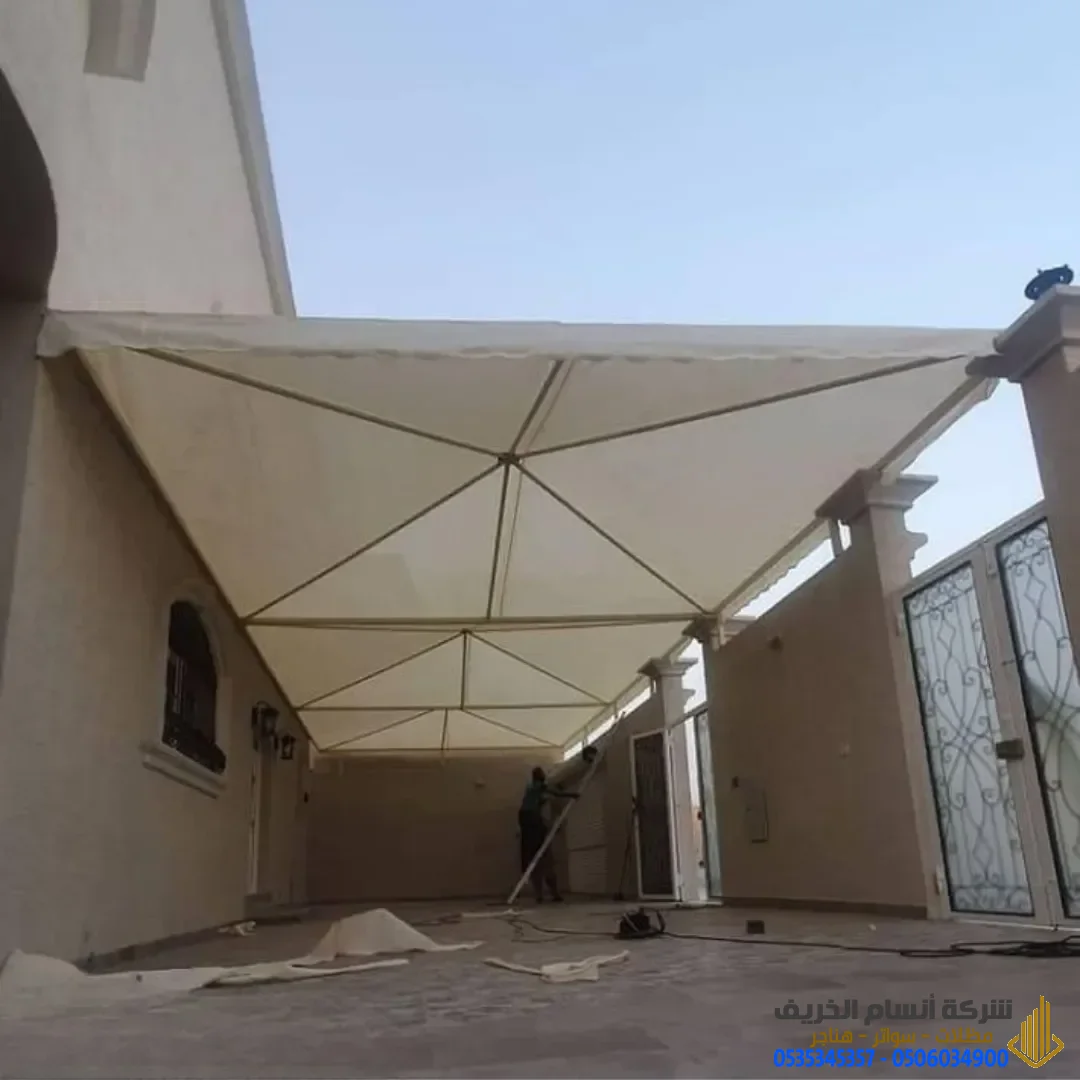 مظلات BVC بالرياض وأحياء الرياض |تركيب مظلات سيارات وأحواش