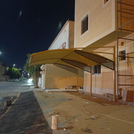 حداد تركيب مظلات سيارات ومواقف بالرياض وشمال الرياض | تفصيل وتركيب مظلات سيارات
